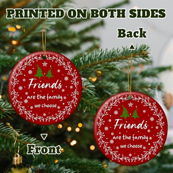 🆕 Women Red Christmas Tree Ornament Retro Xmas Friendship Decorations Exquisite - Picture 4 of 7